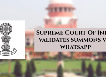 SCI Validates Summons Via Whatsapp